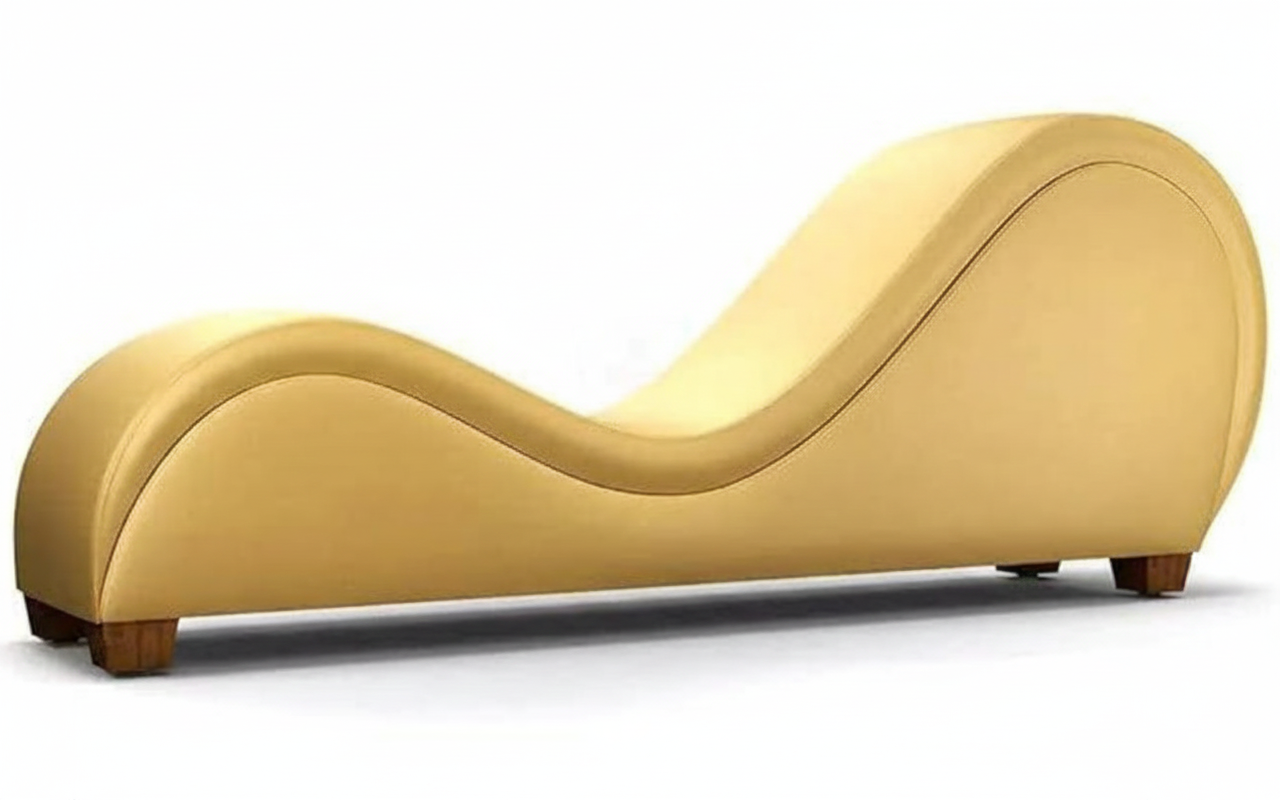Hathor Leather Yoga Chair Relax Couch and Love Lounge Chair Gold