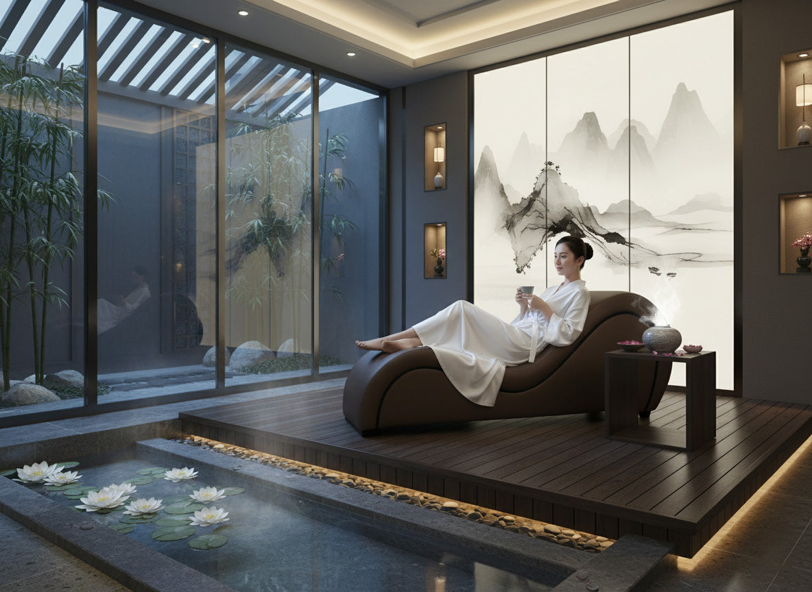 Anukhet Leather Yoga Chair Relax Couch and Love Lounge Chair