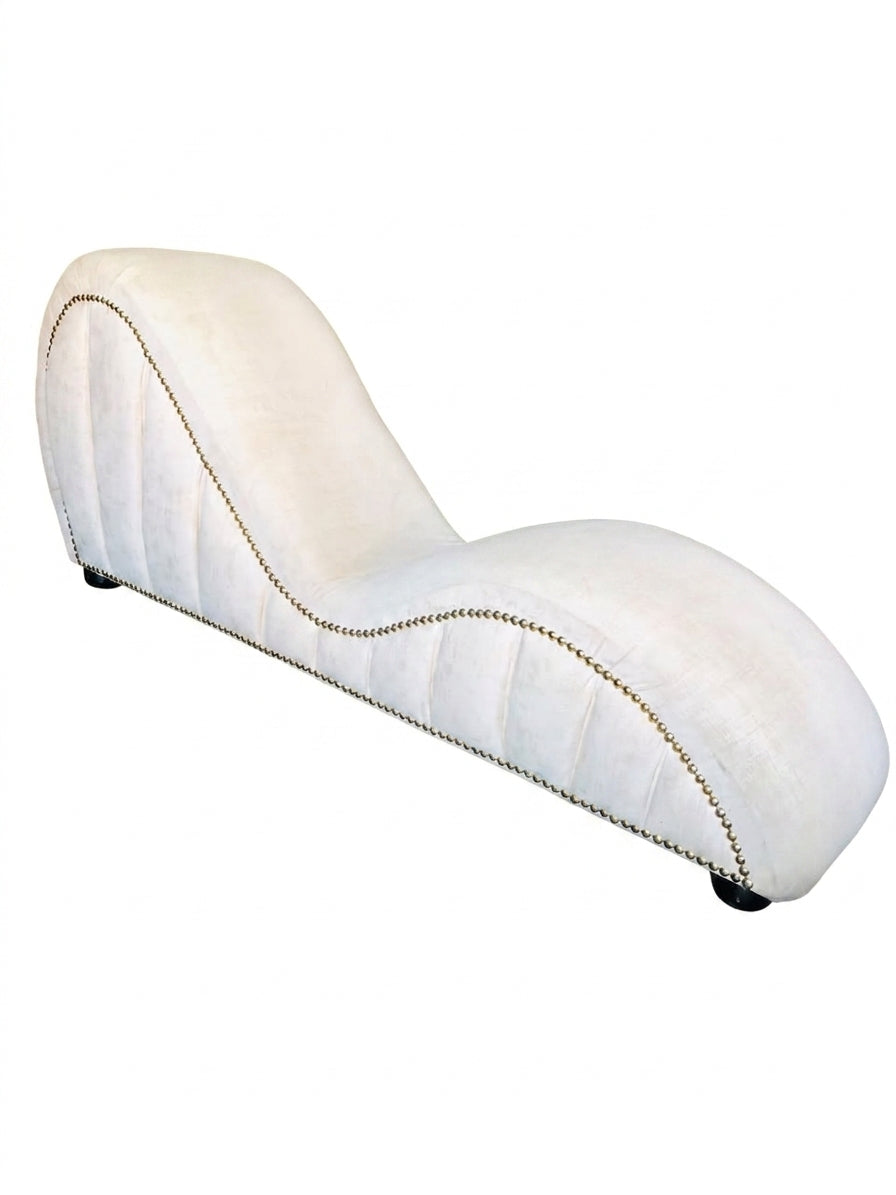Hedone Tantra & Relax Chair - Cream Metallic Novelty Jacquard Fabric