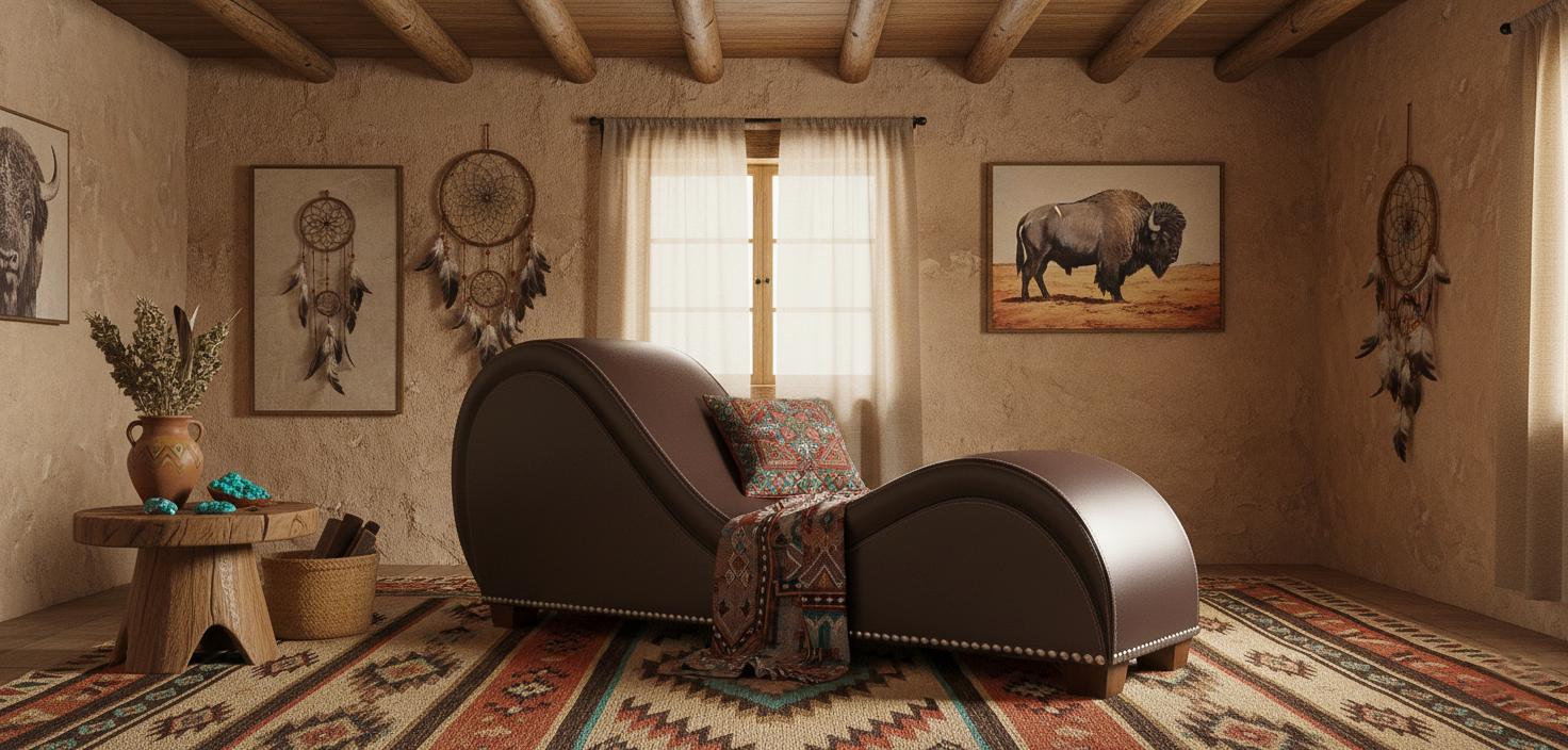 Hathor Pinned Leather Yoga Chair Relax Couch and Love Lounge Chair