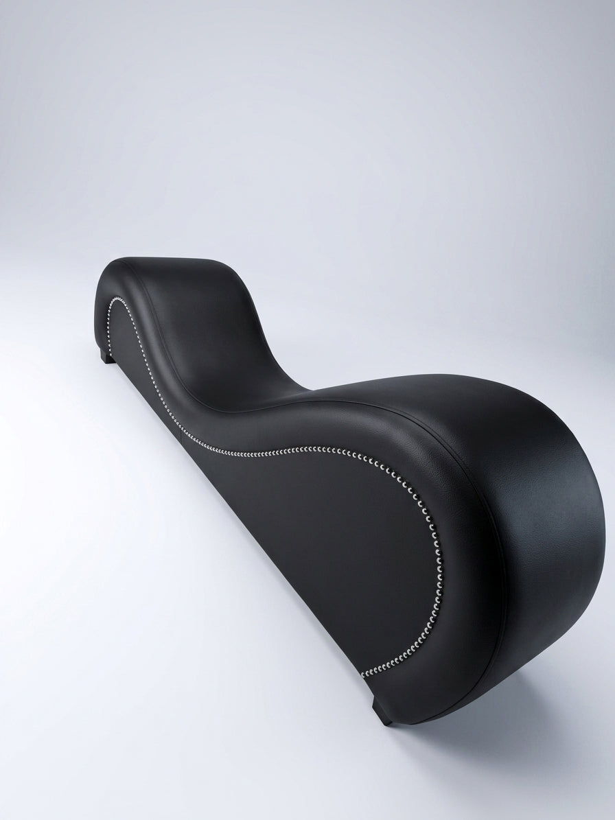 Anukhet Leather Yoga Chair Relax Couch and Love Lounge Chair Black