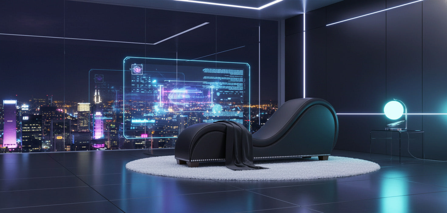 Hathor Pinned Leather Yoga Chair Relax Couch and Love Lounge Chair