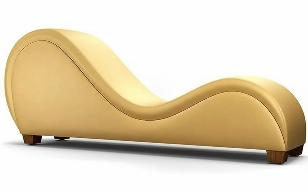 Hathor Leather Yoga Chair Relax Couch and Love Lounge Chair Gold