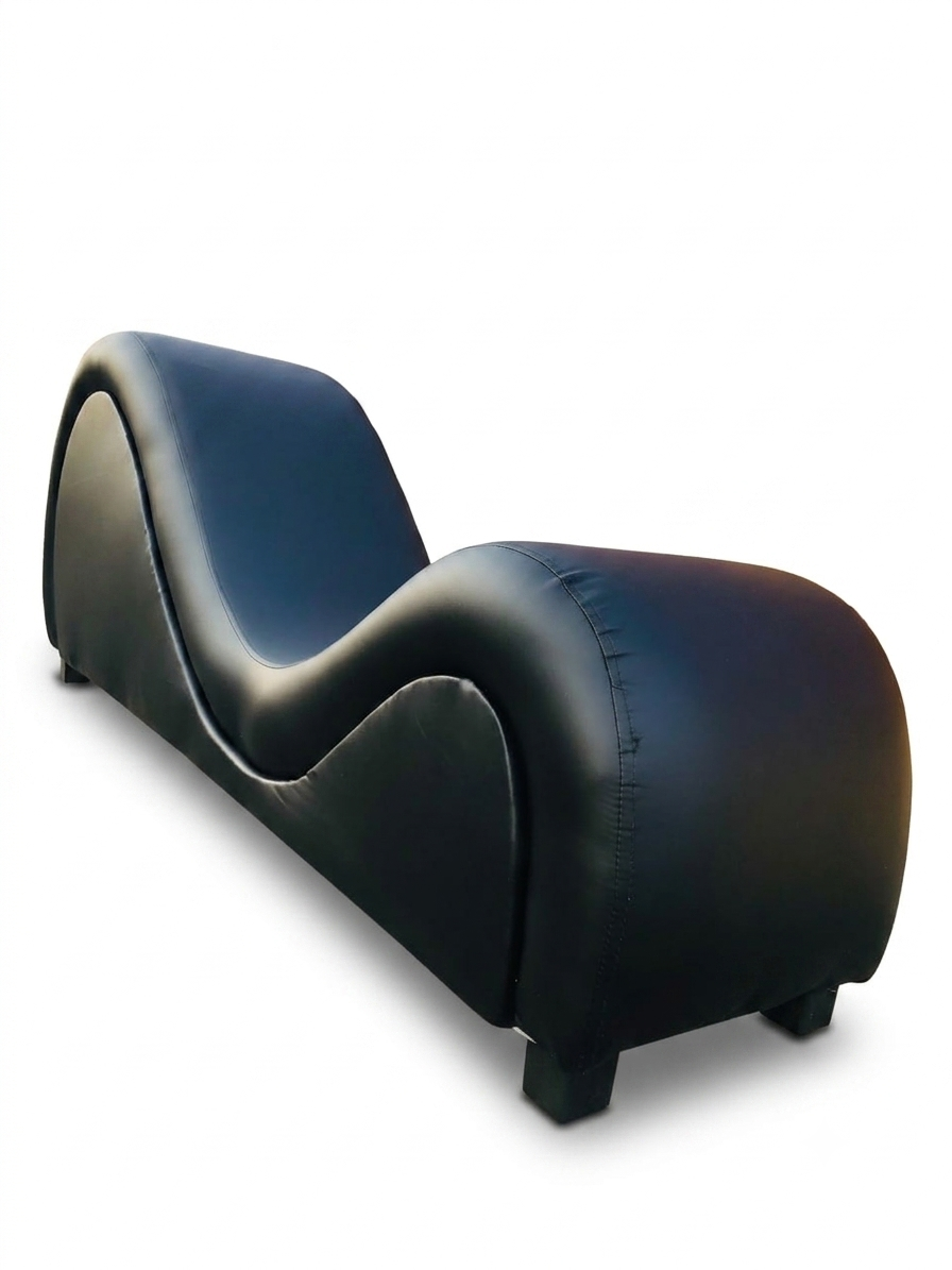 Hathor Leather Yoga Chair Relax Couch and Love Lounge Chair - Black