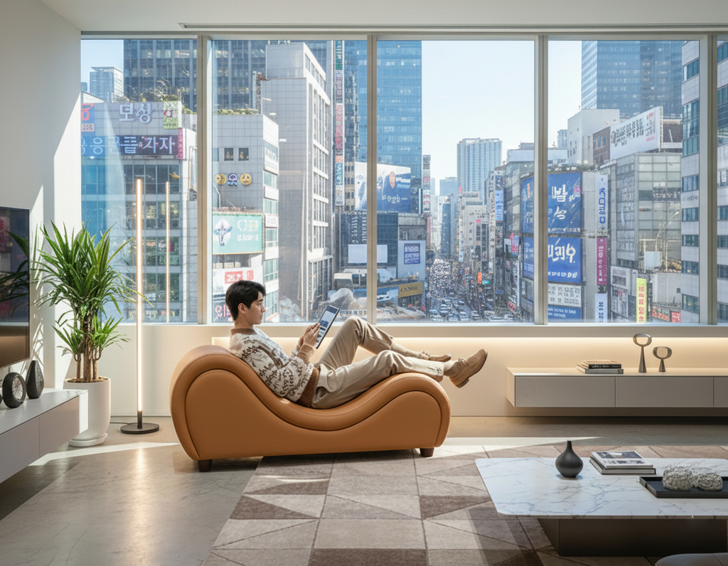 Hathor Leather Yoga Chair Relax Couch and Love Lounge Chair