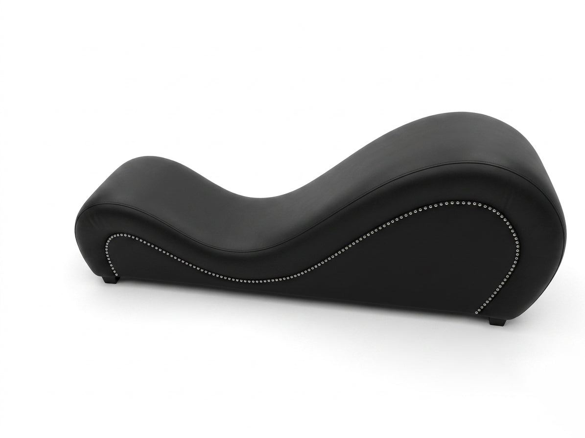 Anukhet Leather Yoga Chair Relax Couch and Love Lounge Chair Black