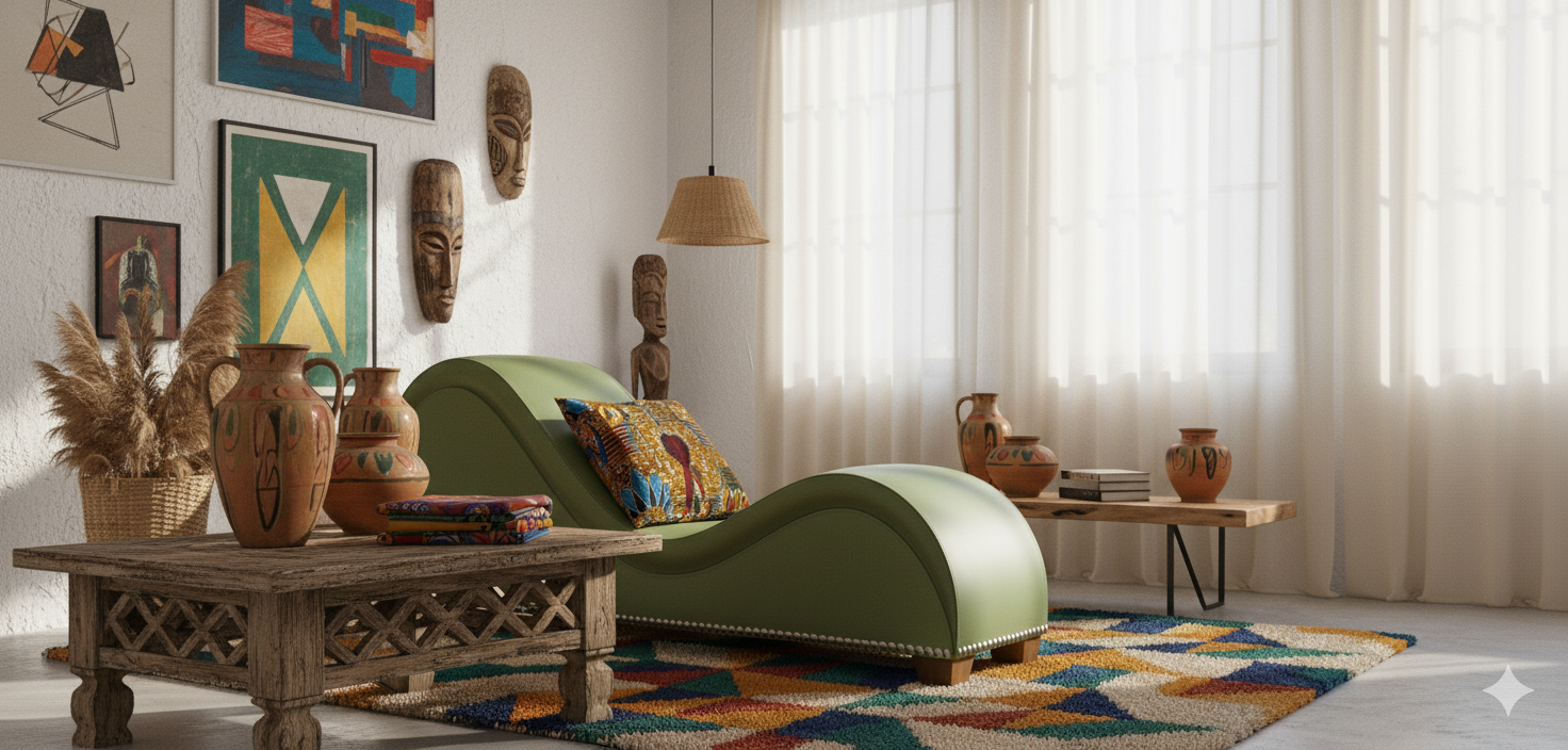 Hathor Pinned Leather Yoga Chair Relax Couch and Love Lounge Chair Mangrove