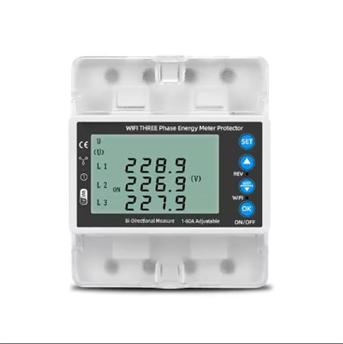 Tuya WiFi 3P4W Photovoltaic Meter Three Phase Reclosure Switch Intelligent