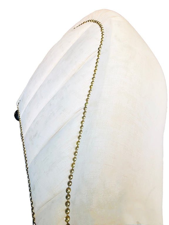Hedone Tantra & Relax Chair - Cream Metallic Novelty Jacquard Fabric