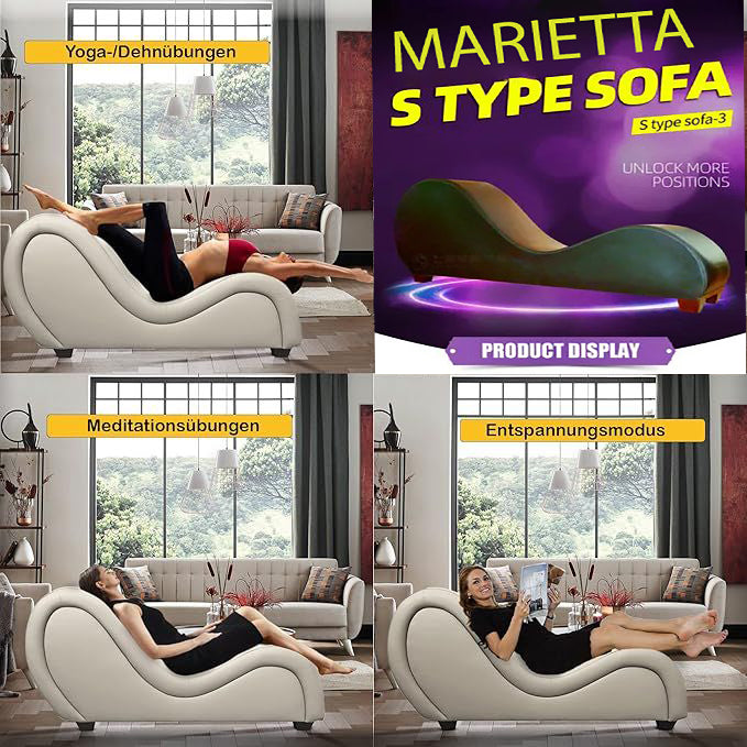 Hathor Leather Yoga Chair Relax Couch and Love Lounge Chair